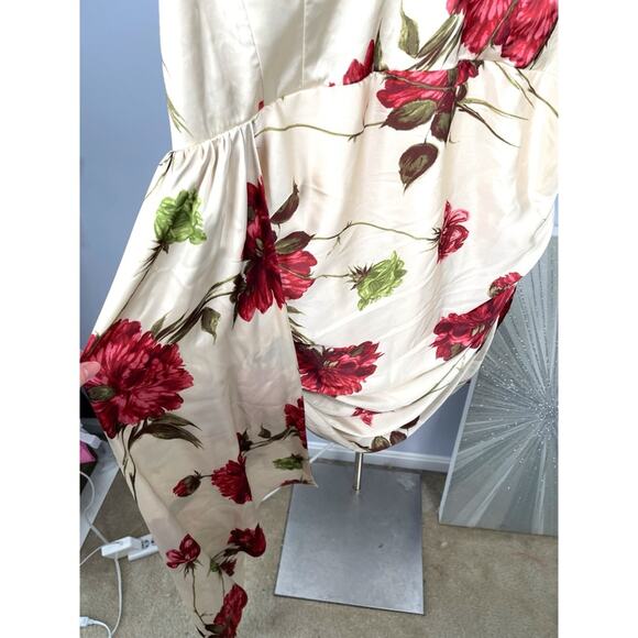 Katie May Chasing Dawn Floral Ruched Draped Strapless Mini Dress Size 3X - Picture 6 of 10